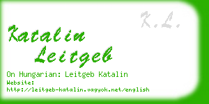 katalin leitgeb business card